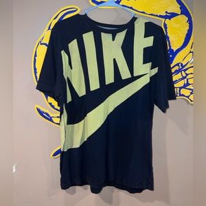 Nike Sportswear Black Tee with Yellow Graphic
